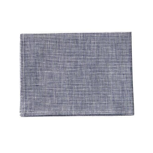 日本 fog linen work 亞麻家事布/ 藍波紋
