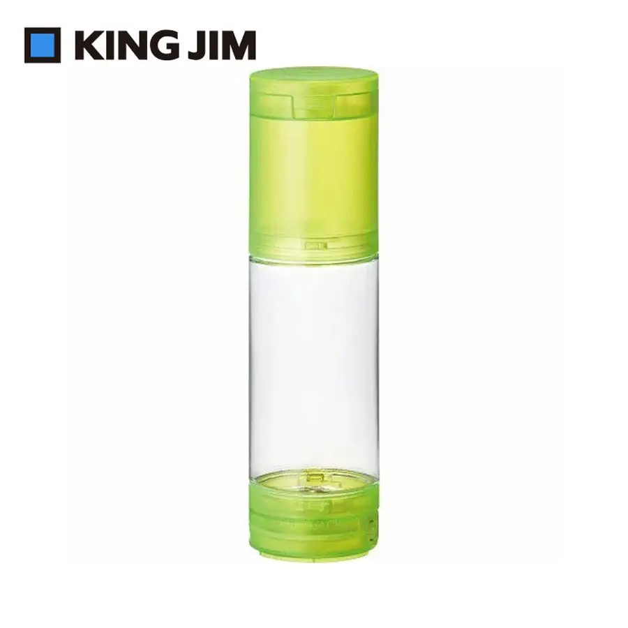 KING JIM Octotatsu章魚吸盤彩色筆筒/ 透明黃/ 大
