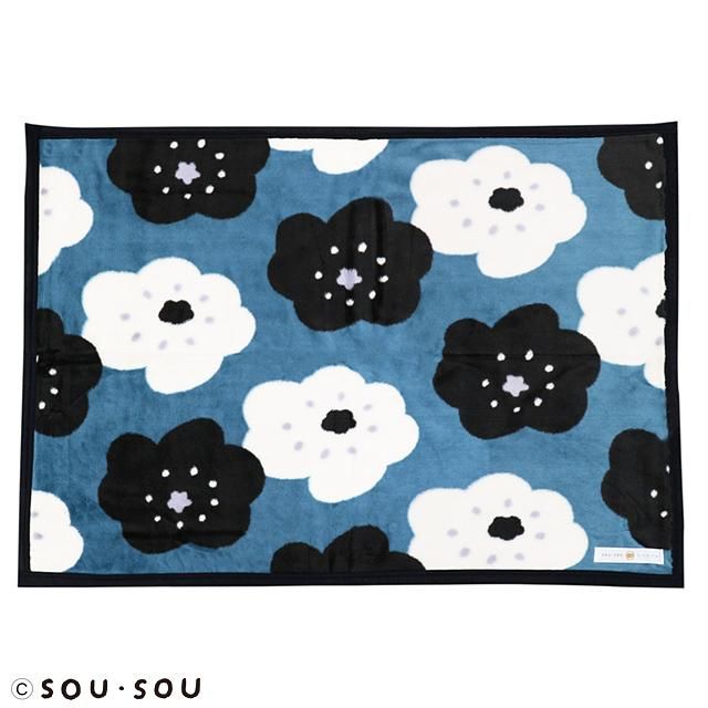 丸真 x SOU．SOU 日本製壓克力纖維披毯/ 微笑