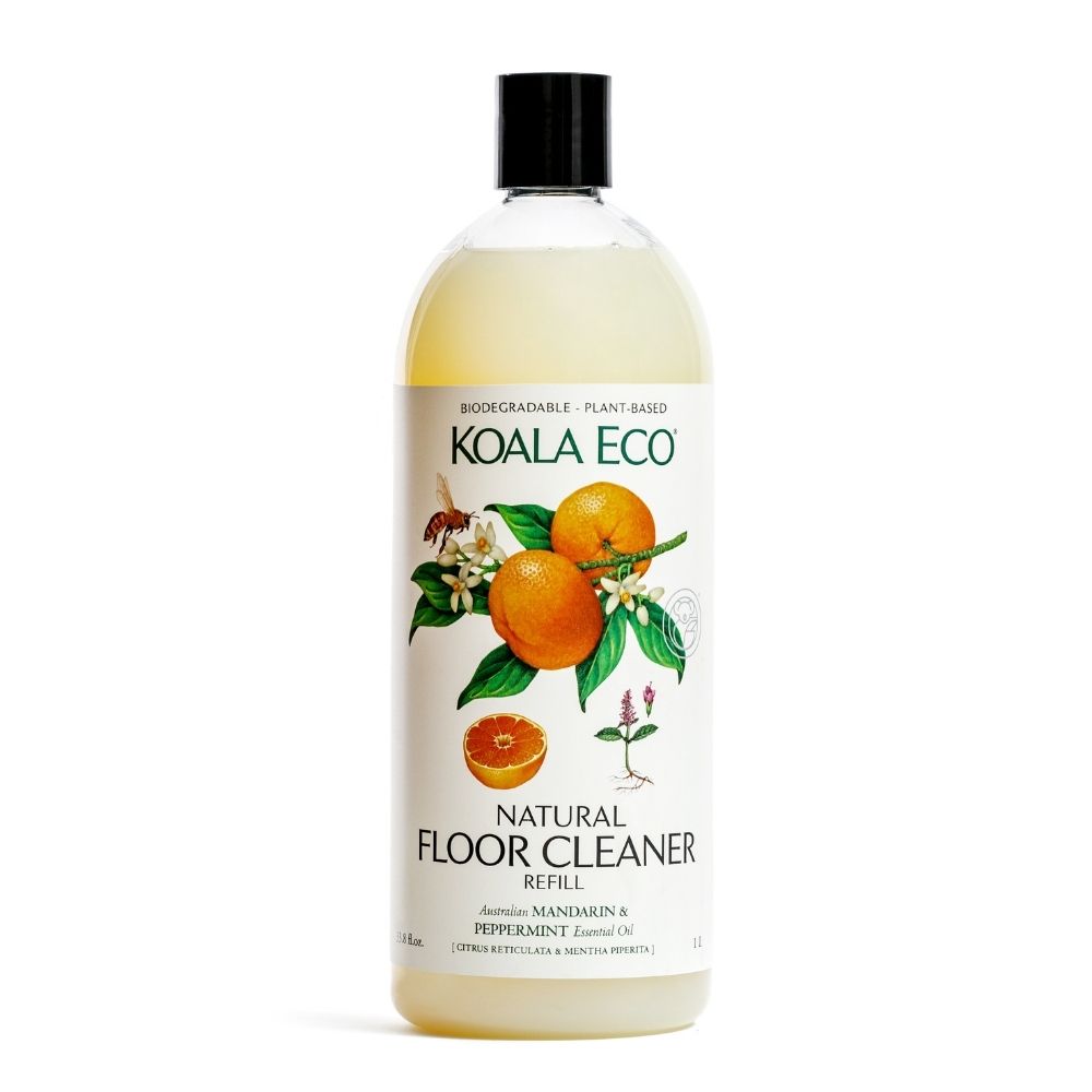 Koala Eco純淨地板清潔劑補充瓶/ 薄荷&橙/ 1000ml