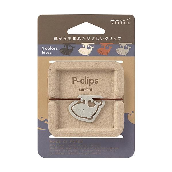 日本 MIDORI P-迴紋針/ Whale Pattern