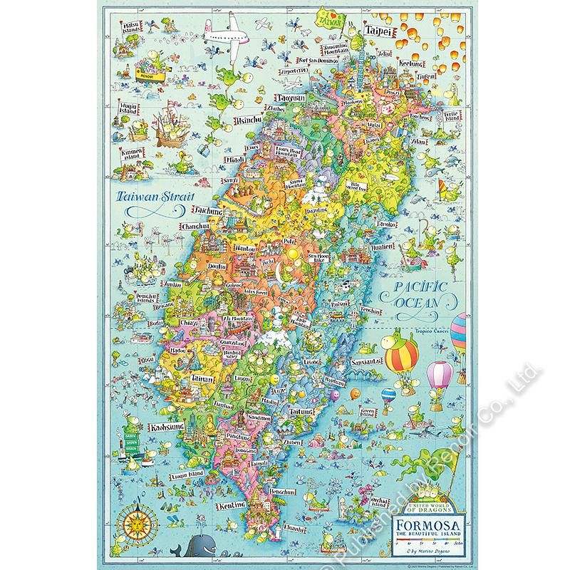 雷諾瓦拼圖文化坊/福爾摩沙．心秘境/1008片/DEGANO