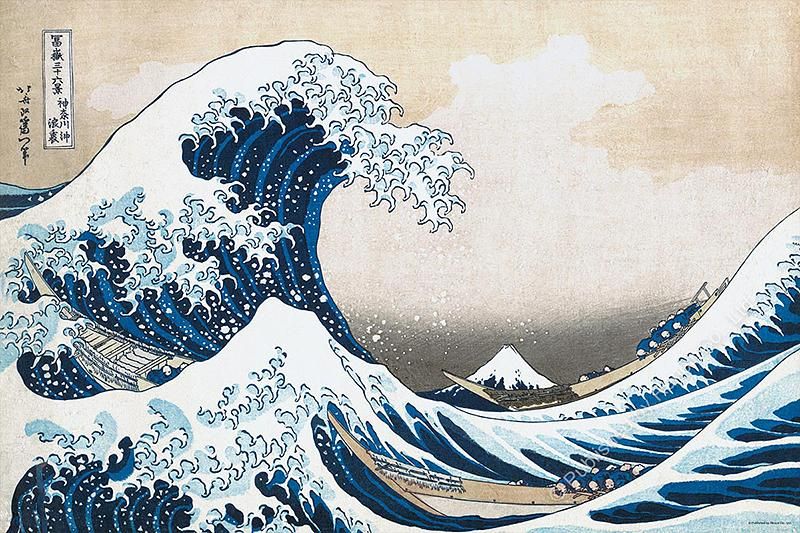 雷諾瓦拼圖文化坊/神奈川沖浪裏/1008片/葛飾北齋