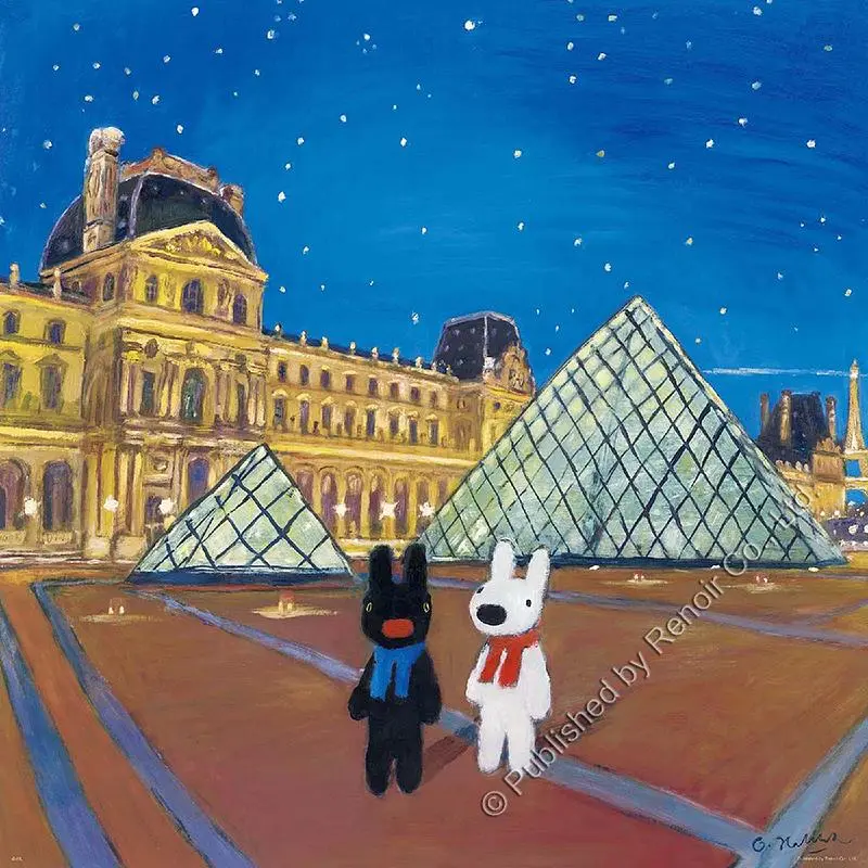 雷諾瓦拼圖文化坊/羅浮宮之旅/924片/Gaspard et Lisa/夜光
