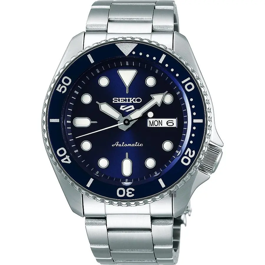 SEIKO 精工 5 Sports 系列機械錶-藍x銀/42.5mm 4R36-07G0B(SRPD51K1)