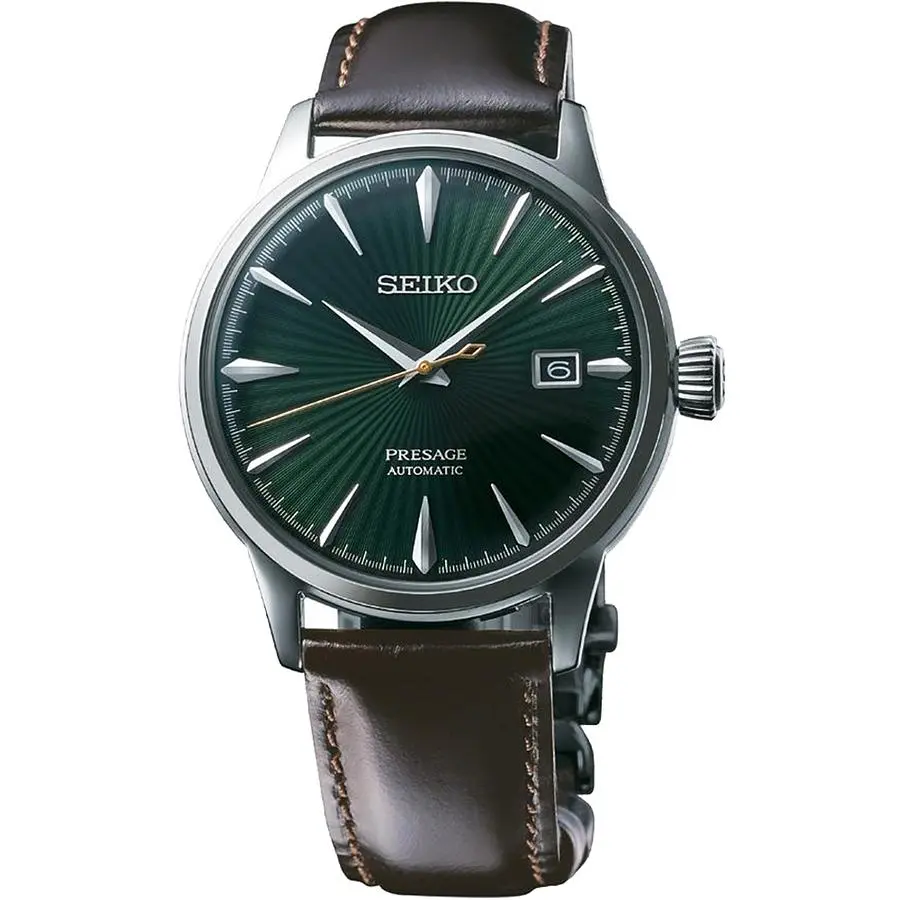 SEIKO 精工 Presage Cocktail 調酒師機械錶-40mm 4R35-01T0M(SRPD37J1)