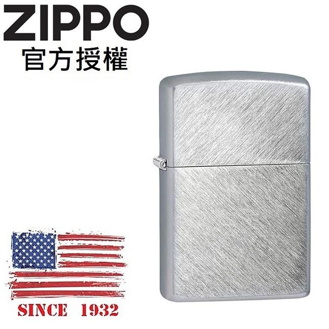 ZIPPO 交叉魚骨防風打火機 / 經典素面款