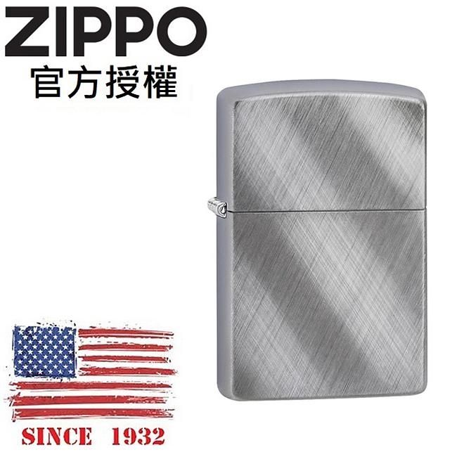 ZIPPO 經典對角拉絲紋防風打火機 / 經典素面款