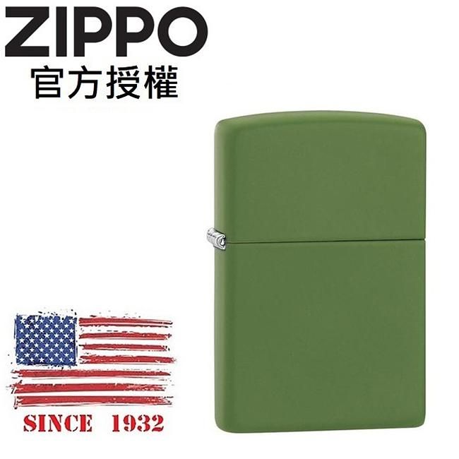 ZIPPO 苔綠啞漆防風打火機 / 經典素面款