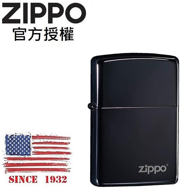 ZIPPO 黑炫冰防風打火機 / 經典素面款