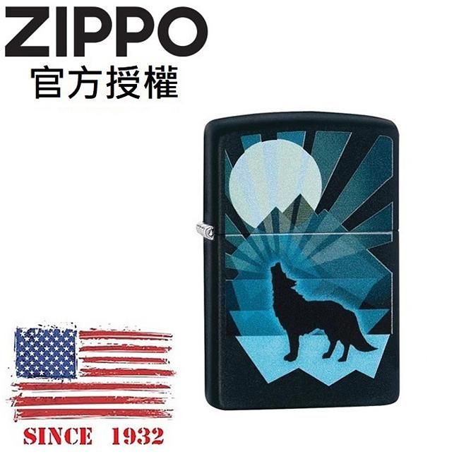 ZIPPO 夜月狼嚎防風打火機 / 美國設計款