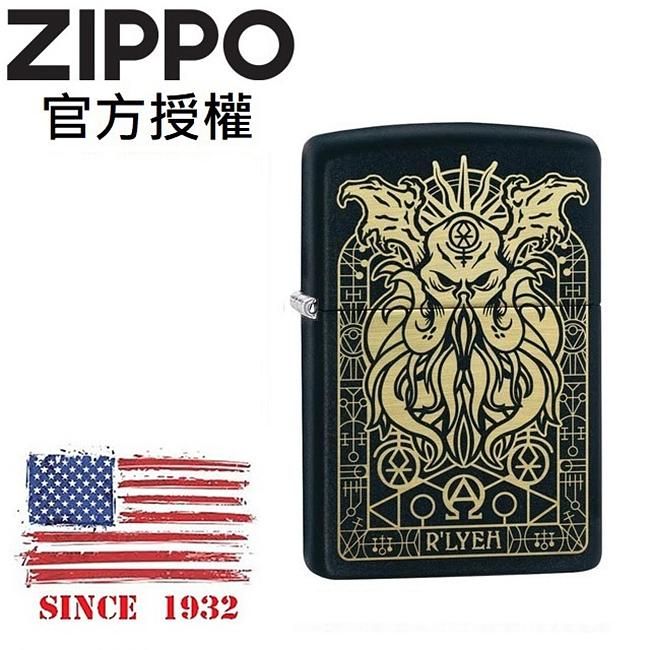 ZIPPO 惡魔章魚防風打火機 /美國設計款