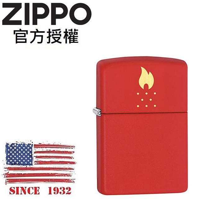 ZIPPO 火焰防風孔圖案防風打火機 /美國設計款