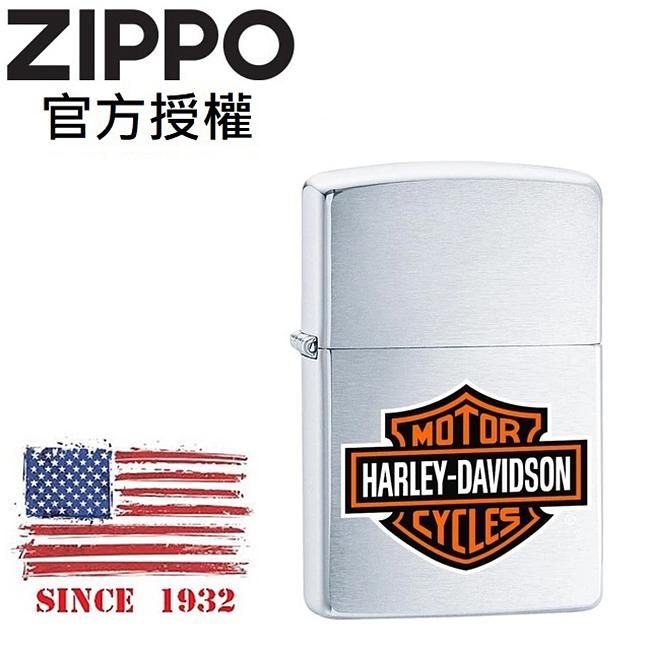 ZIPPO 經典哈雷徽章(銀)防風打火機 /美國設計款