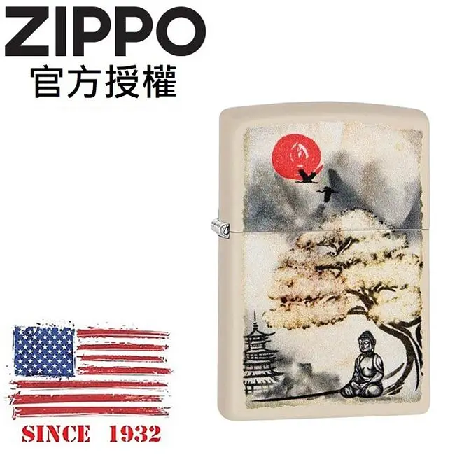 ZIPPO 菩提樹下佛陀防風打火機 / 美國設計款