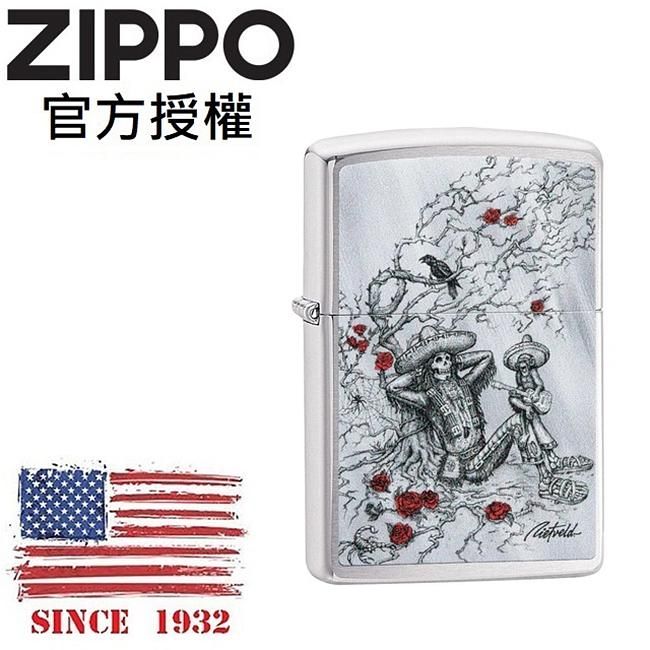 ZIPPO 里特維爾德骷髏防風打火機 /美國設計款