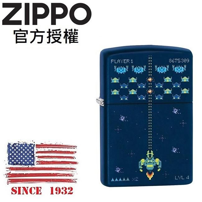 ZIPPO 像素遊戲設計防風打火機 / 美國設計款