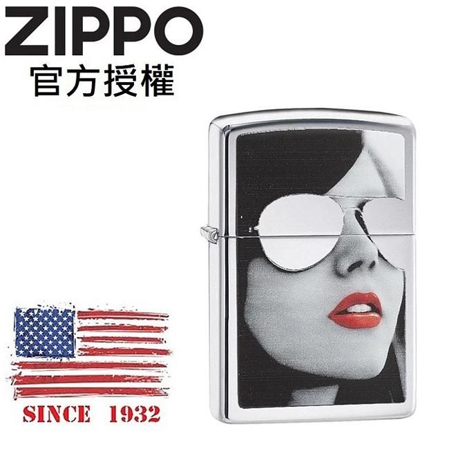 ZIPPO 墨鏡女郎防風打火機 / 美國設計款
