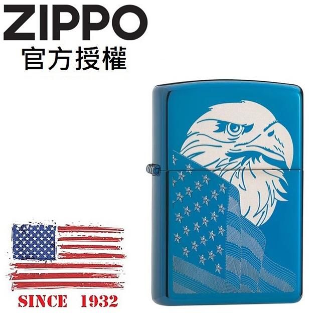 ZIPPO 藍冰美國鷹防風打火機 / 美國設計款