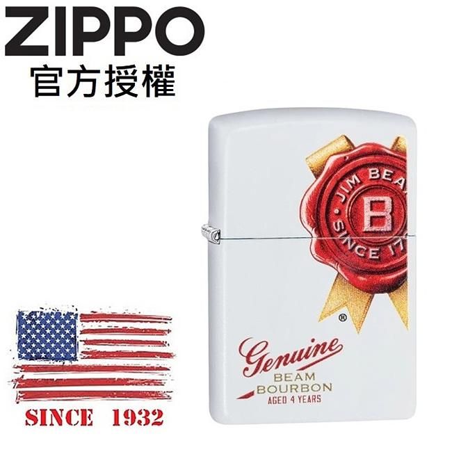 ZIPPO 金賓威士忌系列-經典玫瑰防風打火機 / 美國設計款