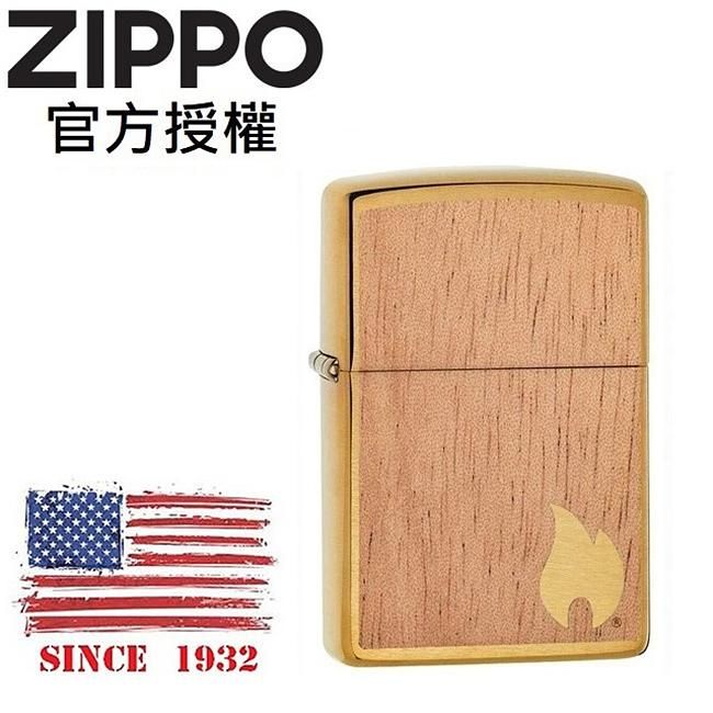 ZIPPO 木紋火焰防風打火機 / 美國設計款