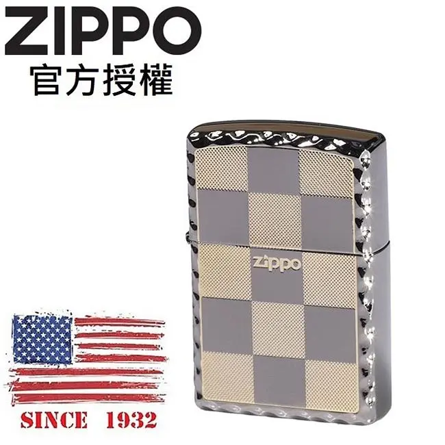 ZIPPO 沉穩典雅(黑冰金)防風打火機 / 韓國設計款
