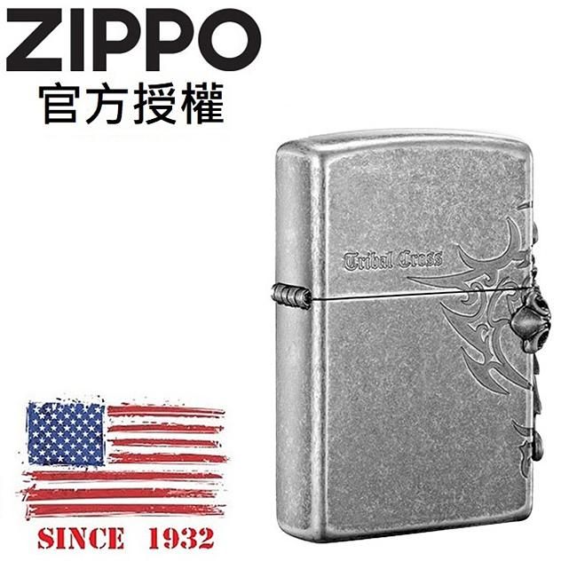 ZIPPO 聖天使十字火焰(仿古銀)防風打火機 / 韓國設計款