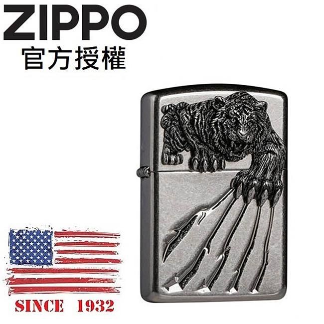 ZIPPO 裂爪猛虎防風打火機 / 韓國設計款