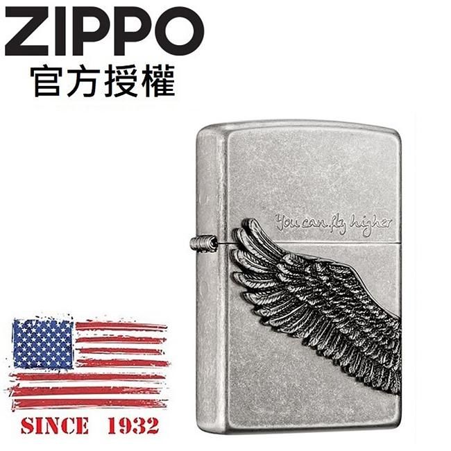 ZIPPO 飛越之翼(古銀)防風打火機 / 韓國設計款