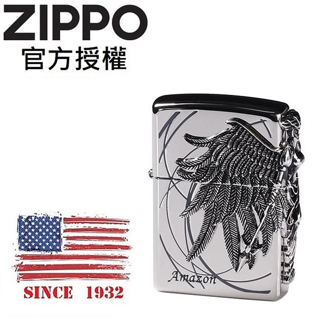 ZIPPO 亞馬遜女戰士(銀色)防風打火機 / 韓國設計款
