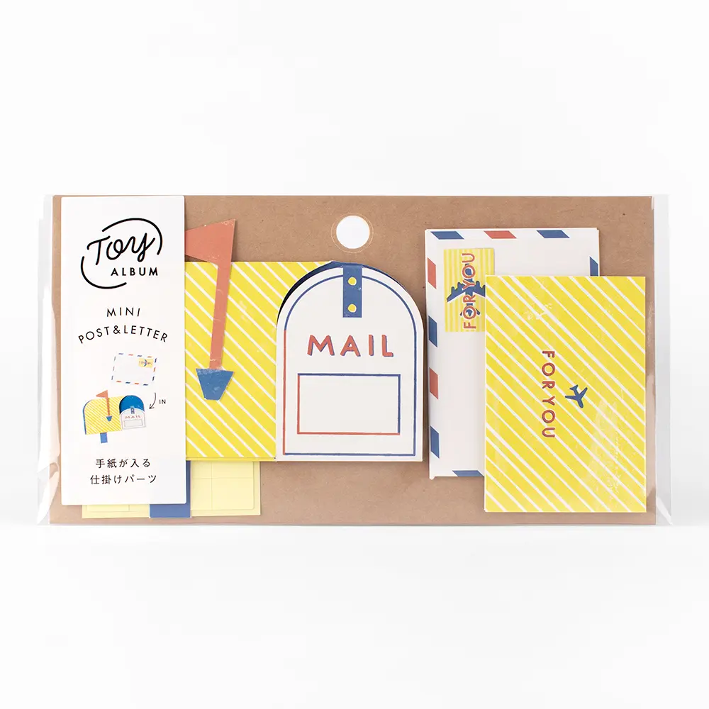 日本 IROHA Toy 迷你DIY裝飾紙片/ 迷你郵筒+信件