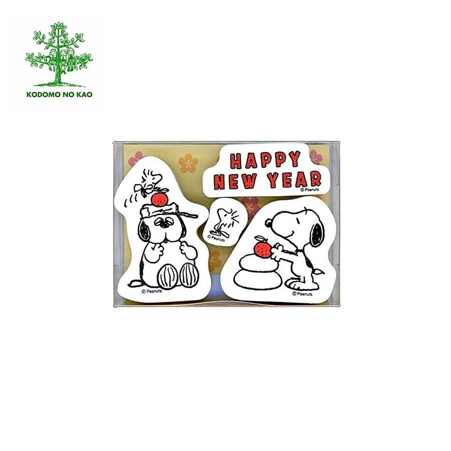KODOMO Snoopy賀年海綿印章組/ Happy New Year/ 2299-004