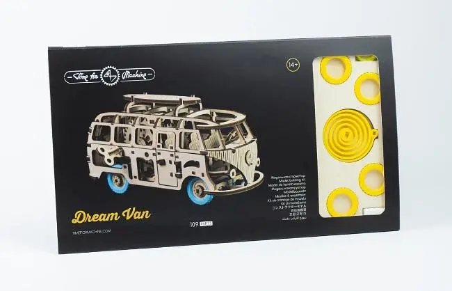 T4M繽紛動力木質系列模型/ 追夢露營車/ 小鴨黃