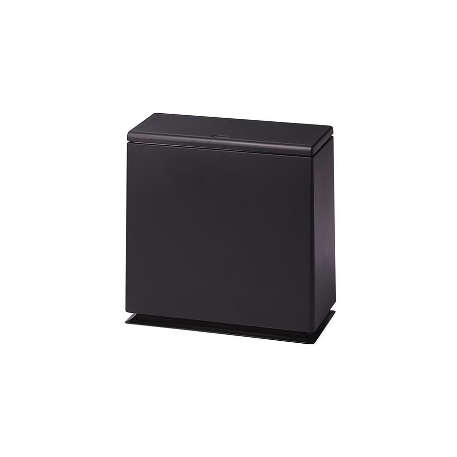 日本ideaco 方形廚房按壓式垃圾桶/ 8.5L/ 黑色