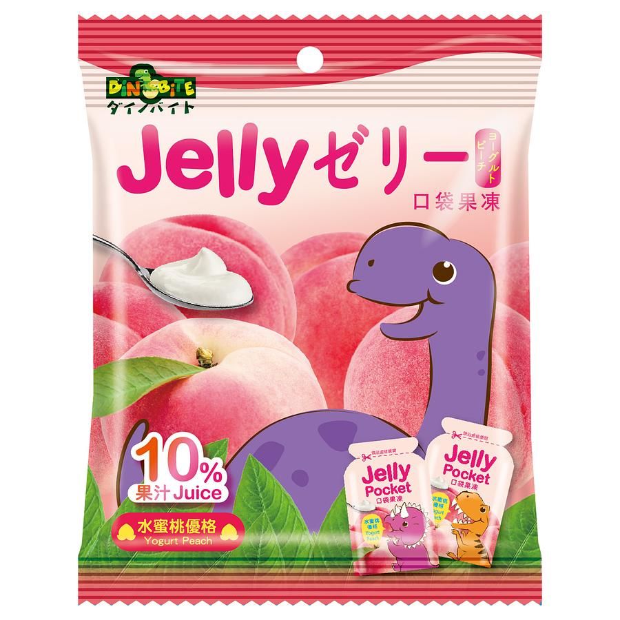 DiNOBiTE恐龍咬水蜜桃優格果凍