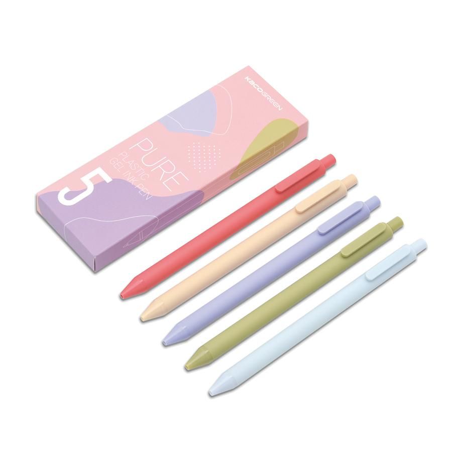 KACOGREEN Pure書源0.5中性筆/ 莫蘭迪II/ 5色5支裝