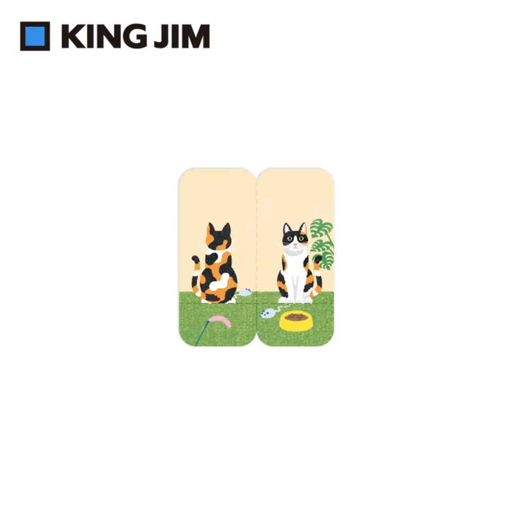KING JIM可站立便利貼/ 動物款/ M/ 三花貓/ 3560-002