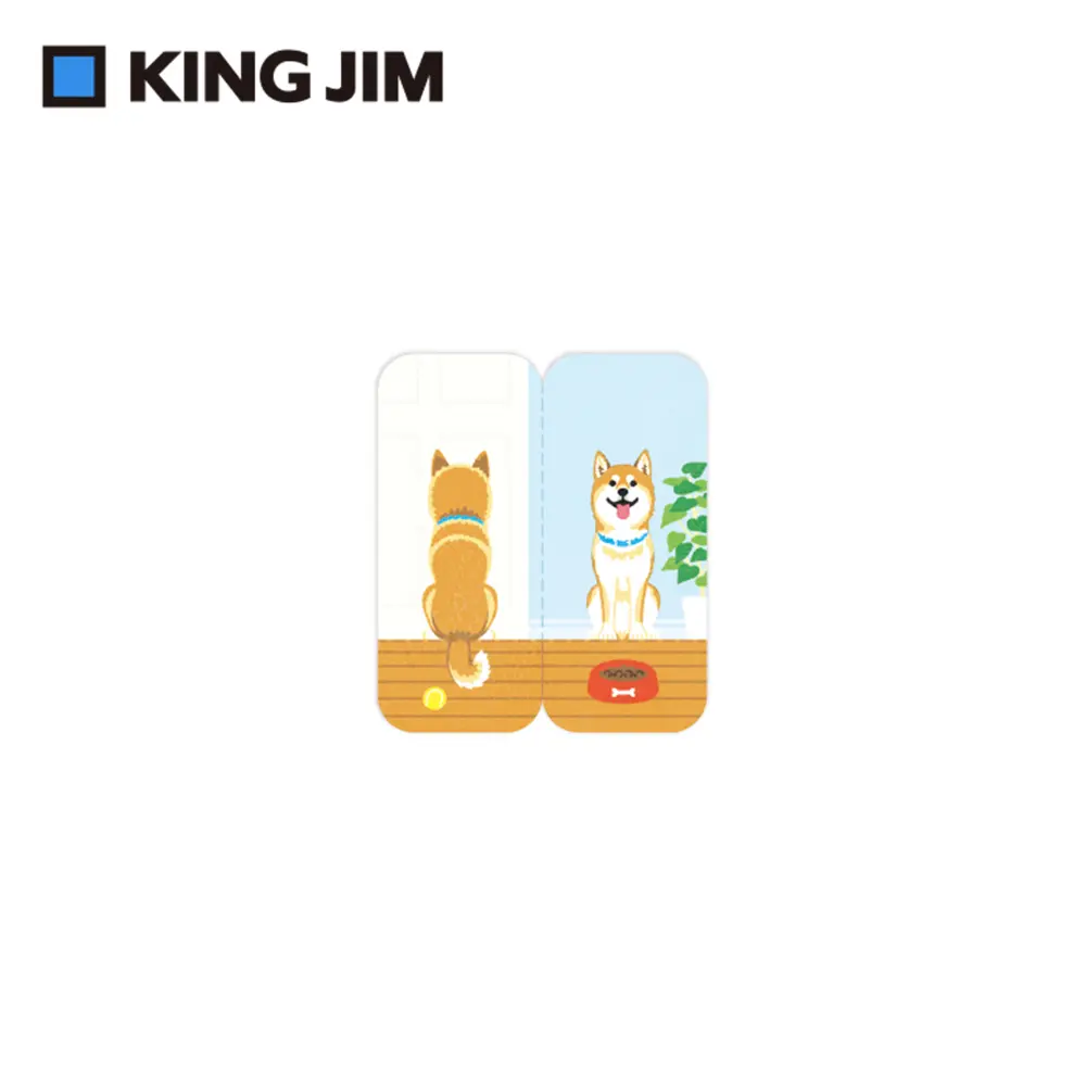 KING JIM可站立便利貼/ 動物款/ M/ 柴犬/ 3560-001