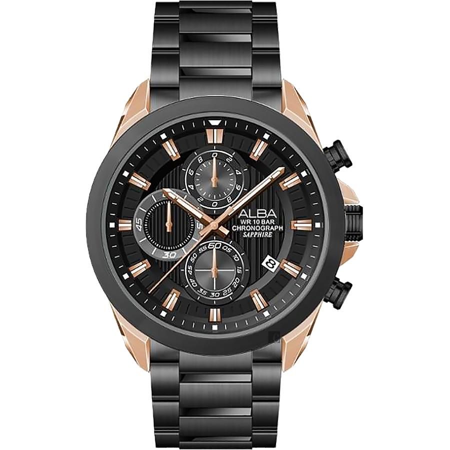 ALBA 雅柏 台灣限定款計時手錶(AM3818X1)-43mm VD57-X187K