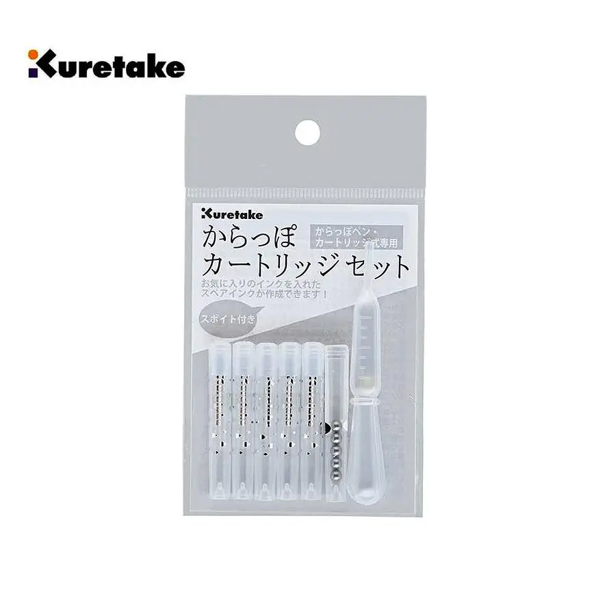 吳竹Kuretake空心筆卡式墨水管/ 5入組/ ECF160-699
