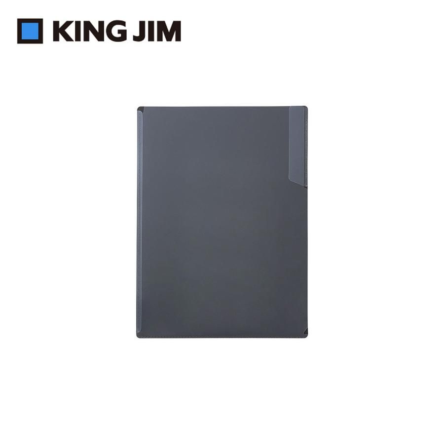KING JIM EMILy硬殼單頁資料夾/ A4/ 煤炭黑/ EY749-BK