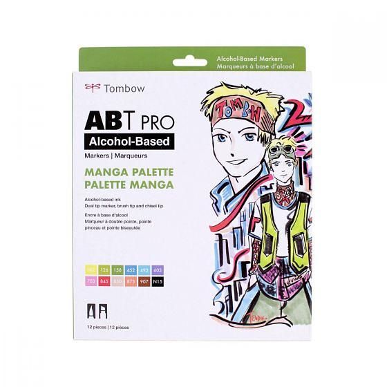 Tombow ABT PRO雙頭麥克筆/ 12色組/ 漫畫