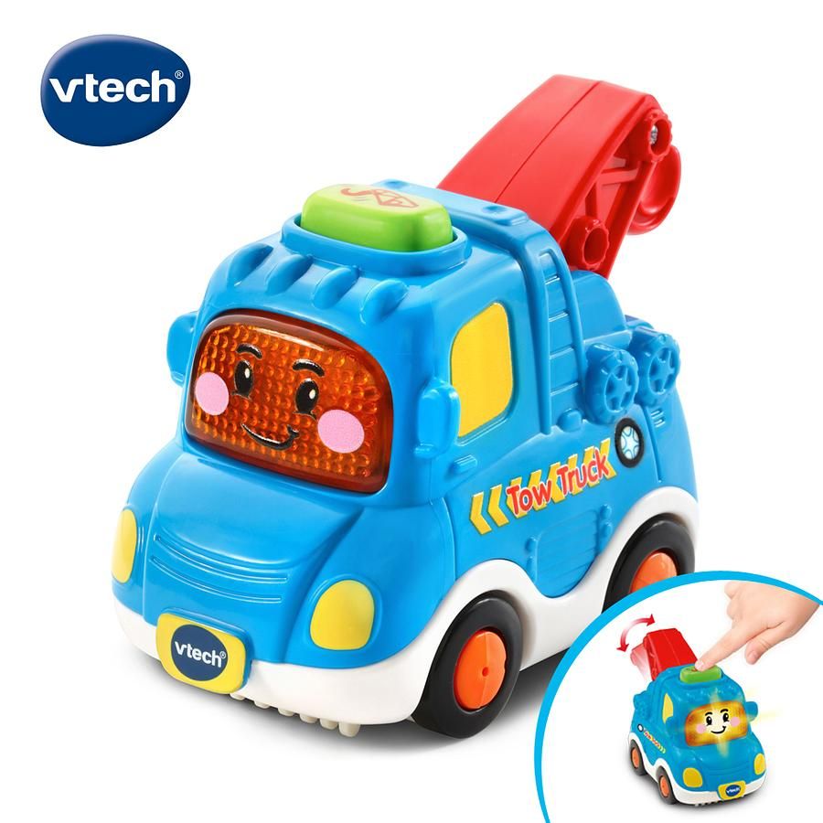 vtech嘟嘟聲光互動車/ 吊車