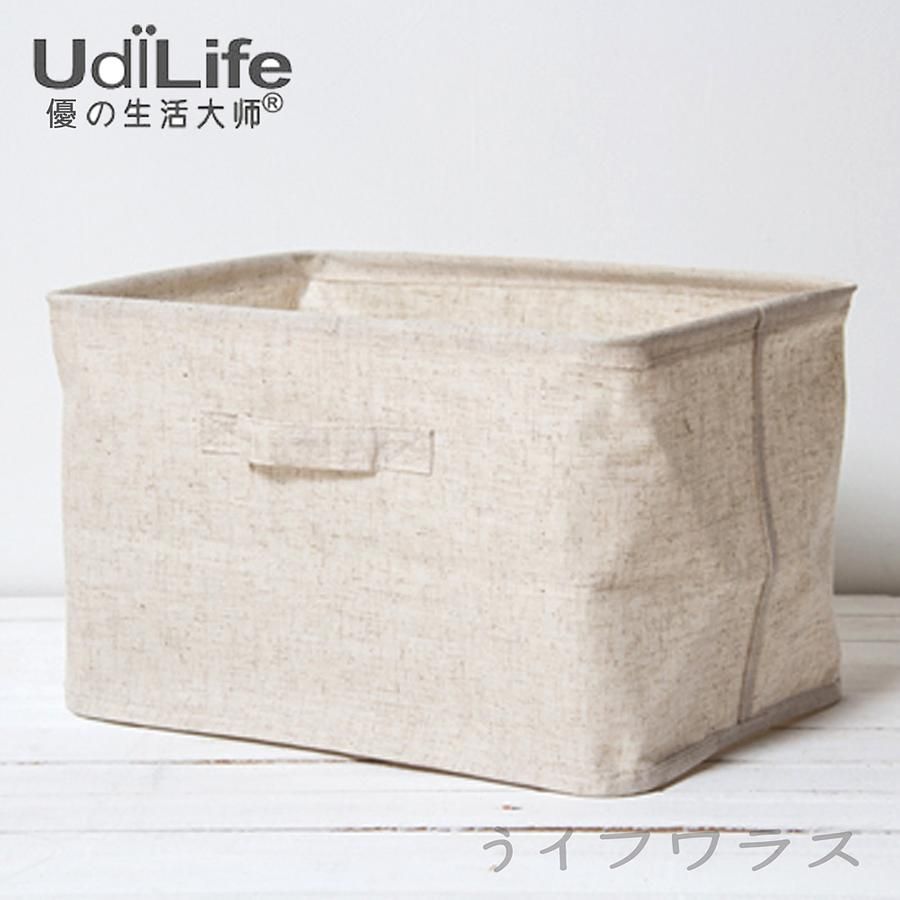森/棉麻收納盒/大-3入組