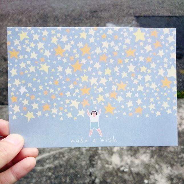 KerKerland明信片/ Make A Wish/ 藍