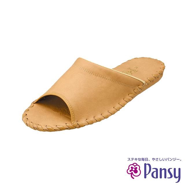PANSY經典款 女室內拖鞋 棕色 S (9505)