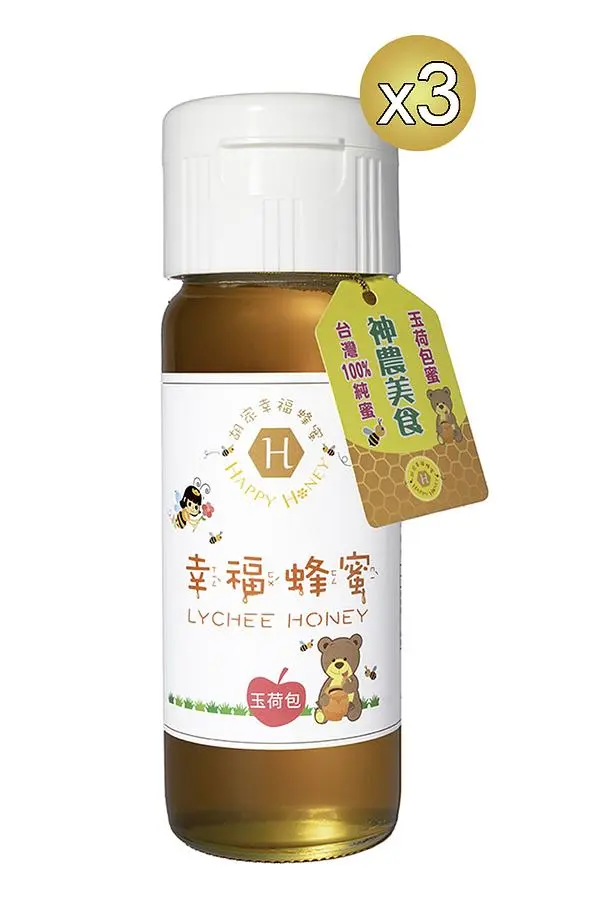 幸福蜂蜜*玉荷包純蜂蜜430克3入
