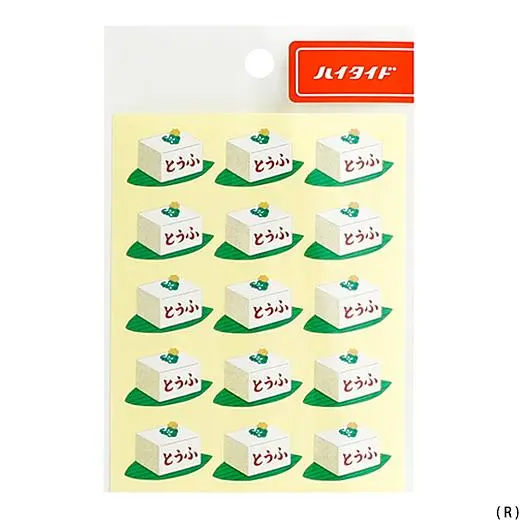 日本 HIGHTIDE New Retro 復古造型貼紙/ 豆腐