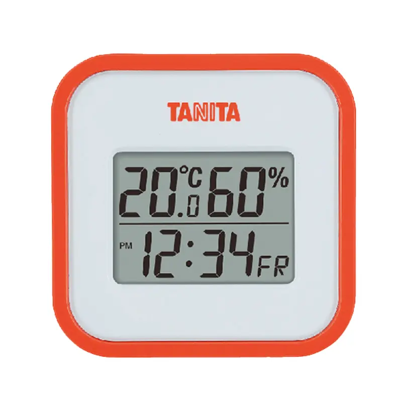 TANITA電子溫濕度計TT-558橘黃