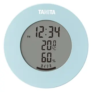 TANITA電子溫濕度計TT-585粉藍